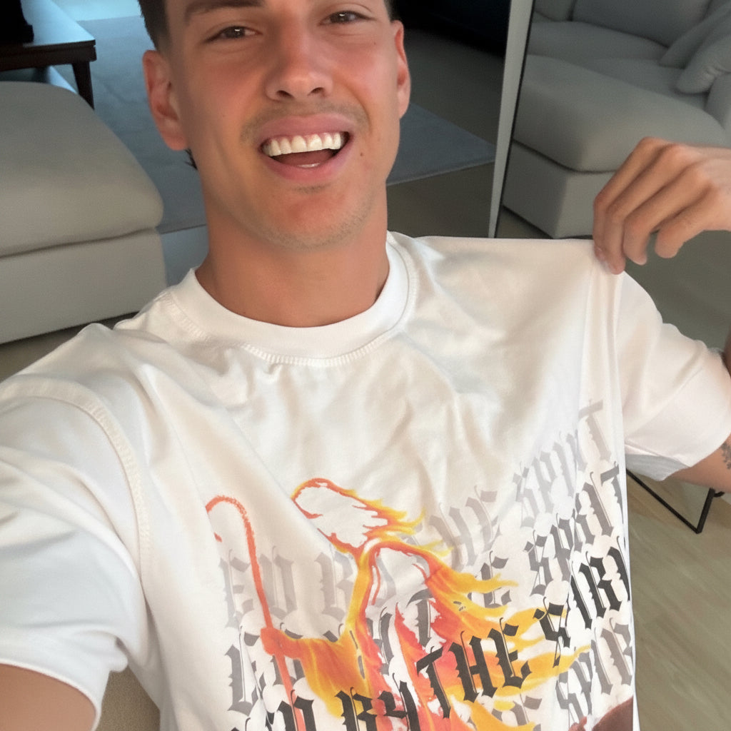 Led by the Spirit Christian Oversized Tee